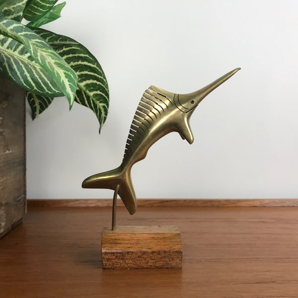 Mid Century Brass Sailfish