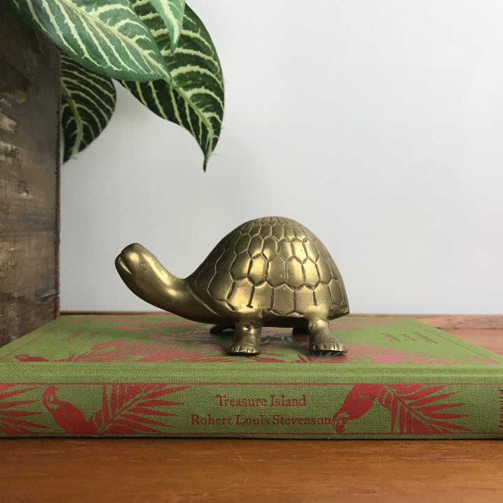 Vintage Brass Tortoise - Medium