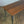 Large foundry steel leg vintage iroko industrial desk/table