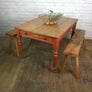 Vintage victorian rough luxe farm kitchen table