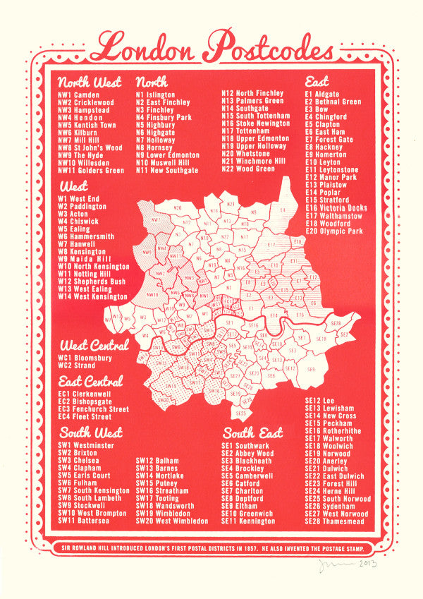 'London' screenprint by James Brown