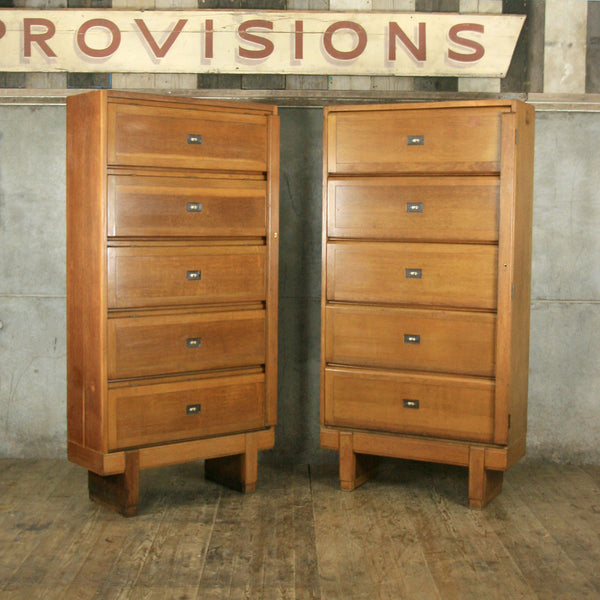 Mid Century Oak Solicitors Storage Cabinet #1