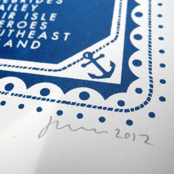 'Viking' screenprint by James Brown