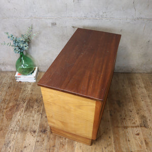Mid Century Reclaimed Plan Chest / School Drawers - 1712d