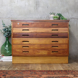 VINTAGE_RECLAIMED_ARCHITECT_PLAN_MAP_CHEST_SCHOOL_DRAWERS