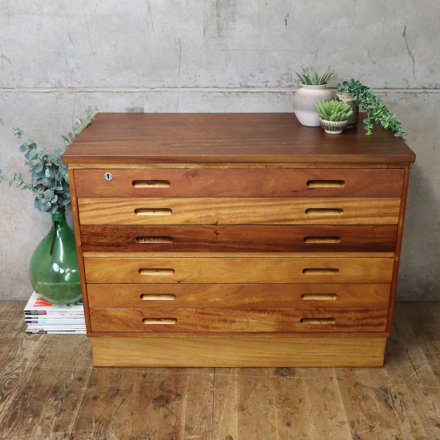 VINTAGE_RECLAIMED_ARCHITECT_PLAN_MAP_CHEST_SCHOOL_DRAWERS