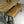 Reclaimed A-frame rustic trestle table - 190 x 90cm (grey)