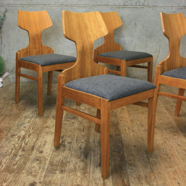 X4 Set of Four Rare Meredew Dining Chairs - 2811l