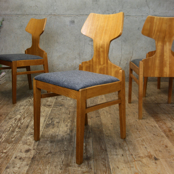 X4 Set of Four Rare Meredew Dining Chairs - 2811l