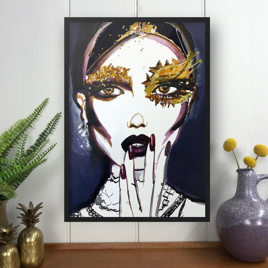 BEAUTY IS EVERYTHING Amy Beager Giclée Print on a light white interior
