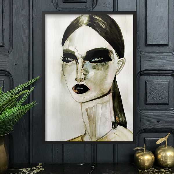 GIVENCHY Amy Beager Giclée Print on a dark interior