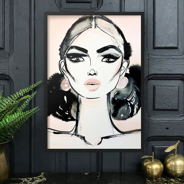LACE Amy Beager Giclée Print in a dark interior