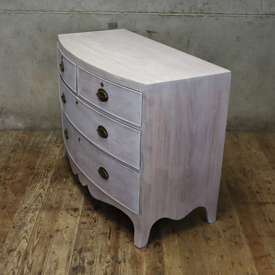 antique_bleached_mahogany_bow_fronted_chest_of_drawers