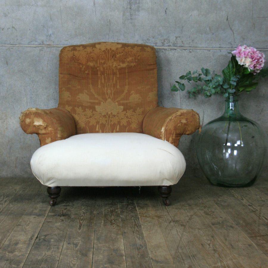 Vintage Howard Style Victorian Armchair