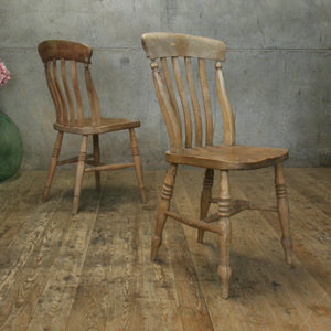 antique_rustic_elm_lath_back_country_kitchen_chairs
