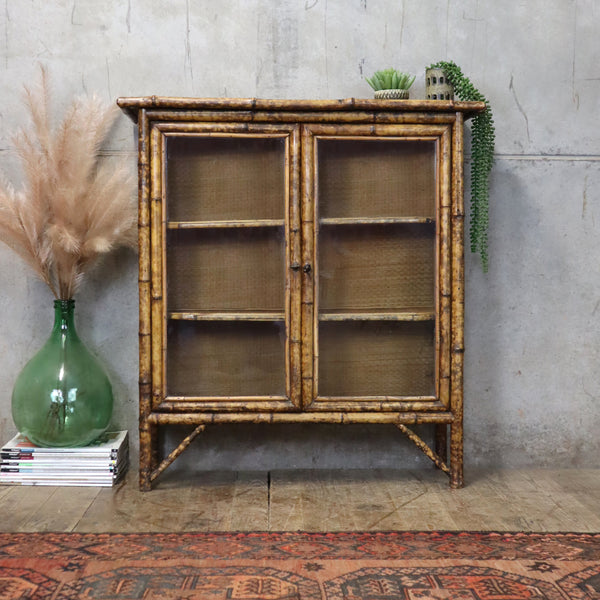 antique_victorian_vintage_tiger_tortoise_bamboo_display_cabinet