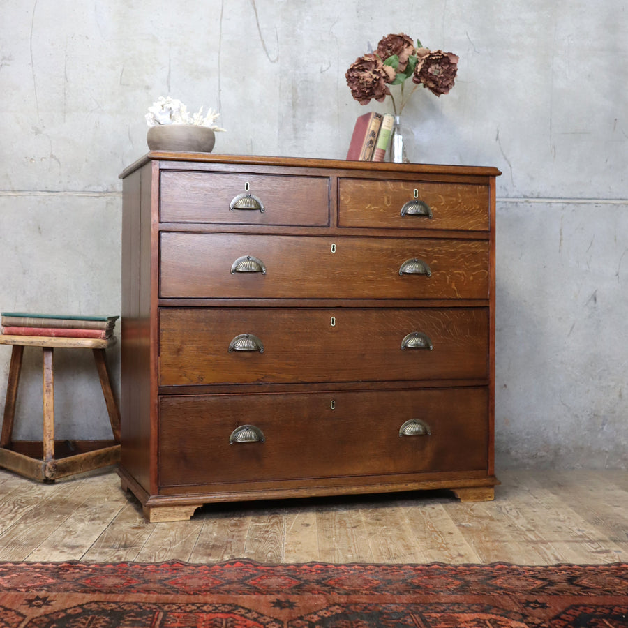 antique_vintage_oak_chest_of_drawers