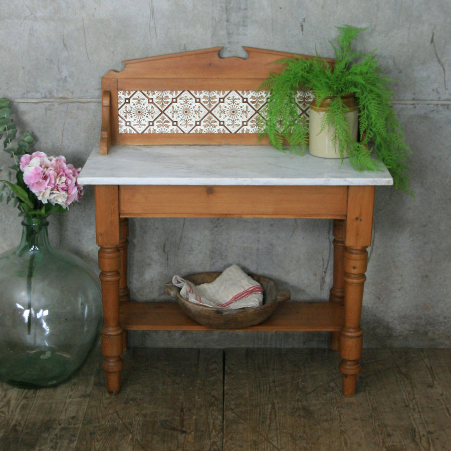 antique_rustic_vintage_pine_marble_washstand