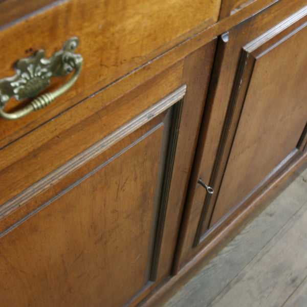 antique_vintage_walnut_display_cabinet