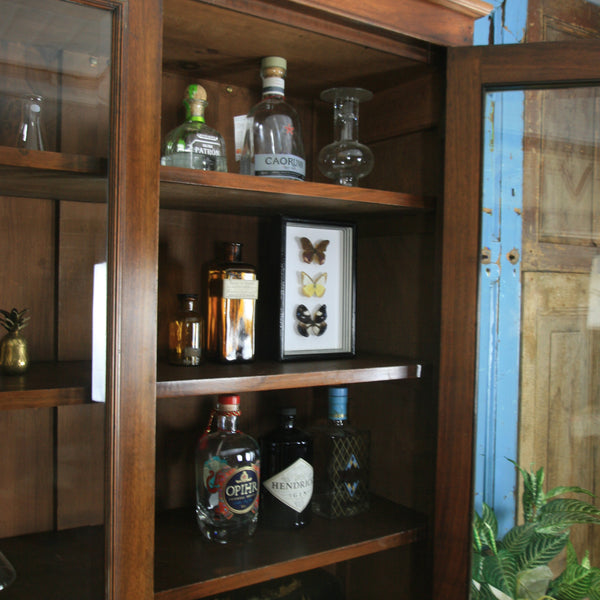 antique_vintage_walnut_display_cabinet