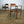 Vintage Extending Dining Table & Six Reupholstered Dining Chairs