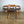 Vintage Extending Dining Table & Six Reupholstered Dining Chairs