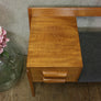 Mid Century Chippy Heath Teak Telephone Seat #0618