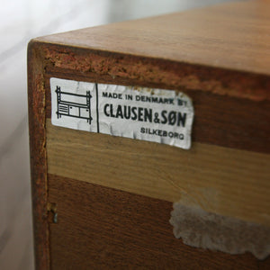 Large Clausen & Son Danish Teak Sideboard / Media Cabinet