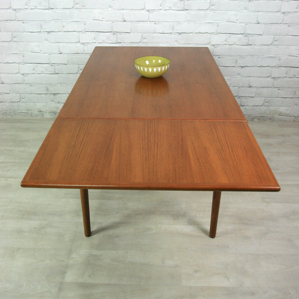 Vintage Danish Teak Extending Dining Table