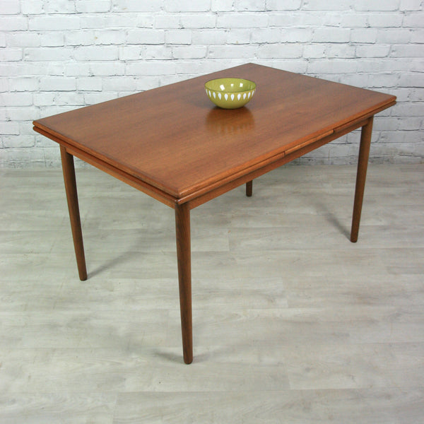 Vintage Danish Teak Extending Dining Table