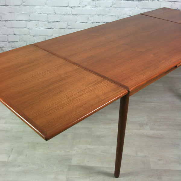 Vintage Danish Teak Extending Dining Table