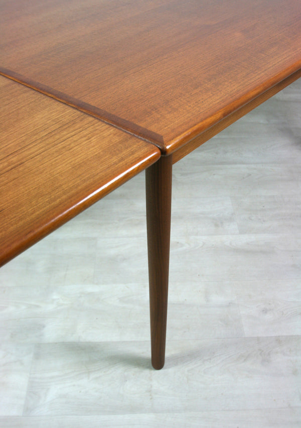 Vintage Danish Teak Extending Dining Table