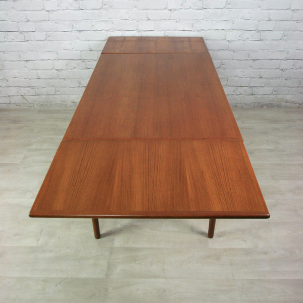 Vintage Danish Teak Extending Dining Table