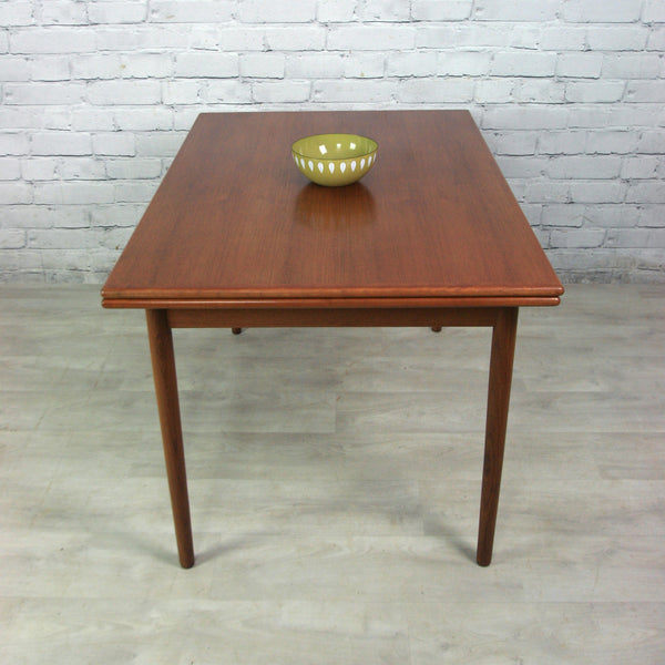 Vintage Danish Teak Extending Dining Table