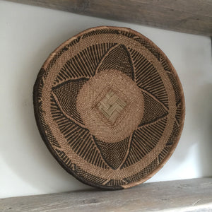 Vintage Handmade Ethnic African Basket / Natural Wall Art #10