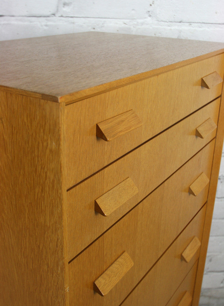 Vintage 1950s E-Gomme Tallboy Chest of Drawers