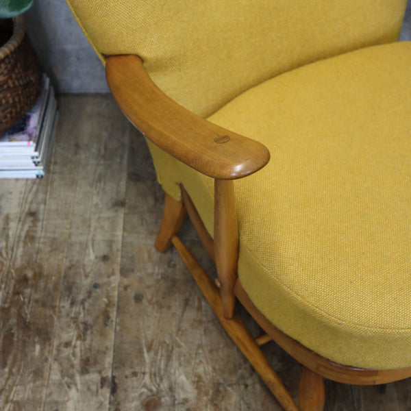Rare Mid Century Ercol Wingback Armchair - 1003h