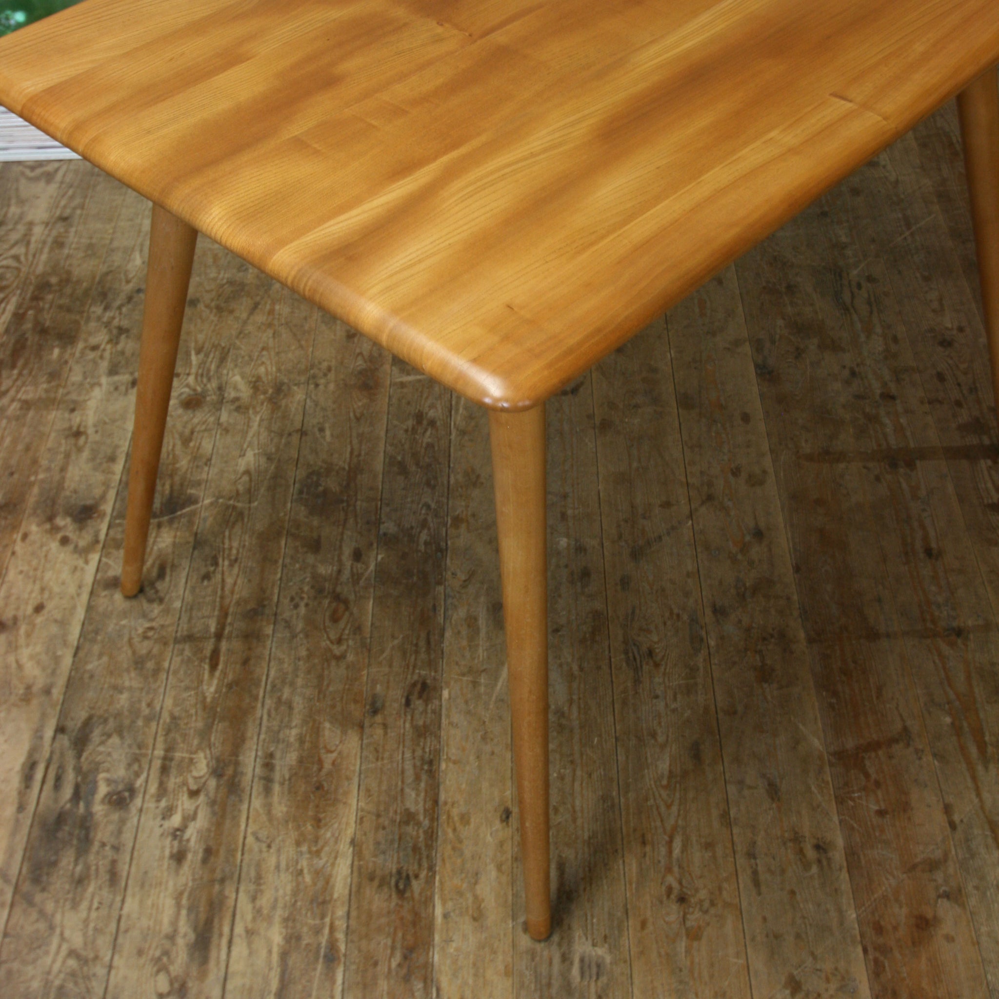 Mid Century Ercol Model 393 Table / Desk - 0810e – Mustard Vintage