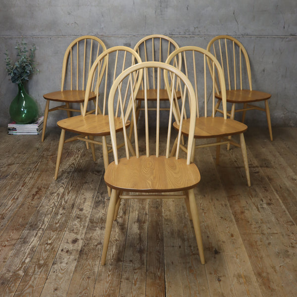 X6 Ercol Windsor Dining Chairs – 1405c