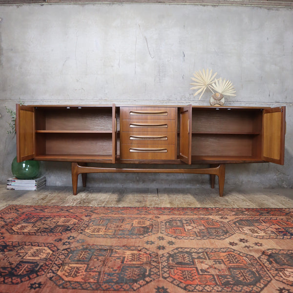 Mid Century G-Plan Large Fresco Teak Sideboard - 2406a