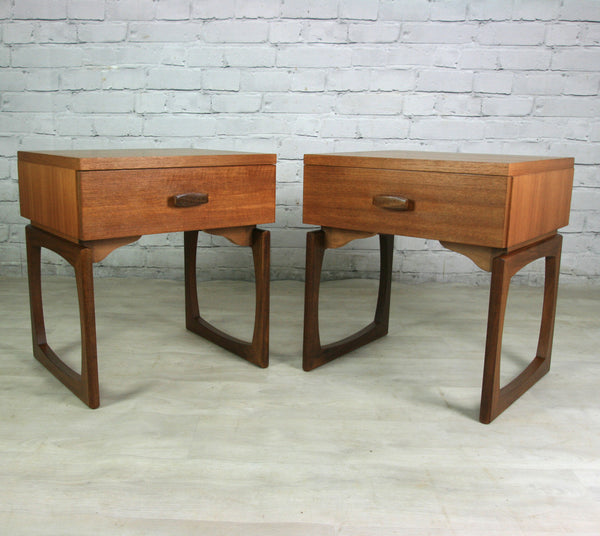 Pair of Vintage G-Plan Quadrille Bedside Tables