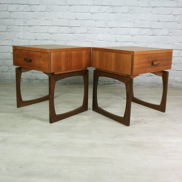 Pair of Vintage G-Plan Quadrille Bedside Tables
