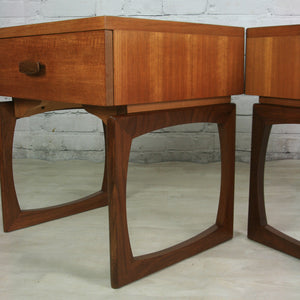 Pair of Vintage G-Plan Quadrille Bedside Tables