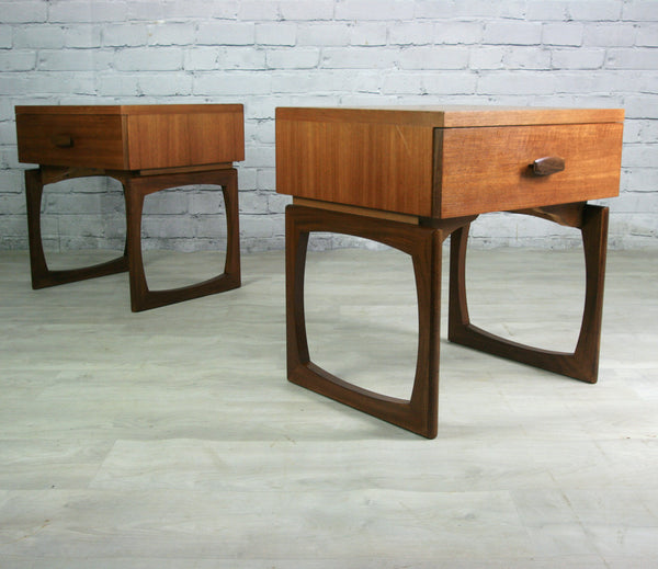 Pair of Vintage G-Plan Quadrille Bedside Tables