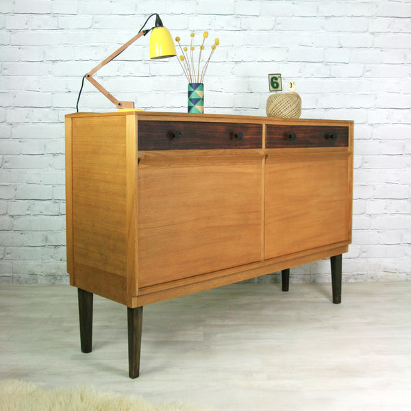 Vintage Gordon Russell Elm & Rosewood Sideboard