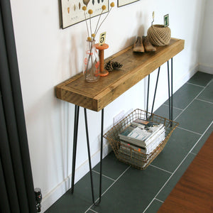 'The Hairpin' Rustic Console Table