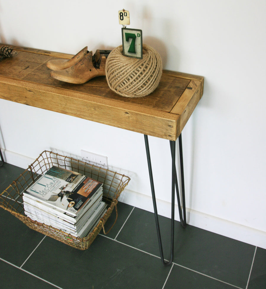 'The Hairpin' Rustic Console Table
