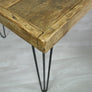 'The Hairpin' Rustic Dining Table - Oak finish - *1 in stock*