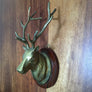 Mounted Brass Deer Head