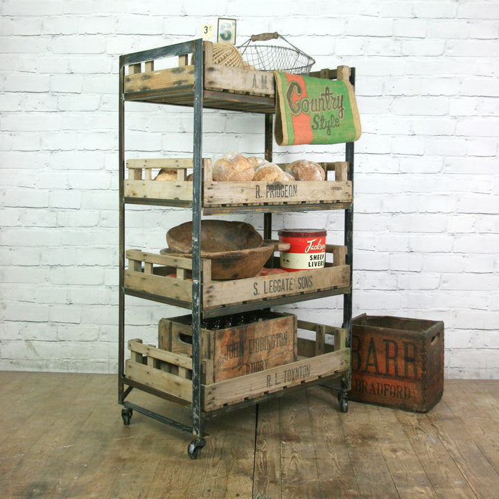 Industrial Steel Kitchen/Retail/Restaurant Display Trolley **Made to Order**